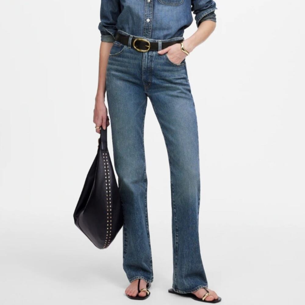 Madewell Tall Relaxed Bootcut Jeans High Rise Comfort Stretch Boot Cut 28T